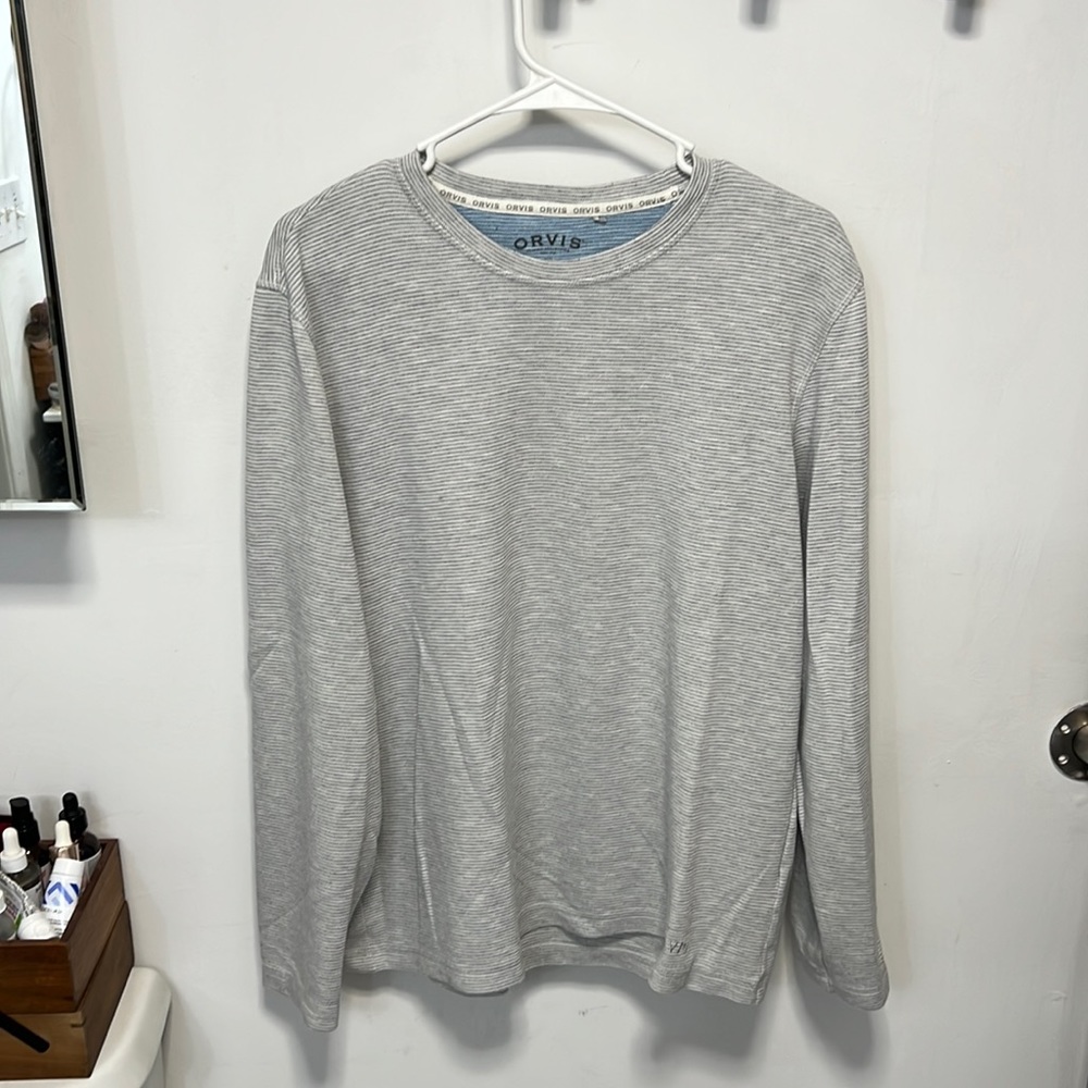 Orvis striped shirt